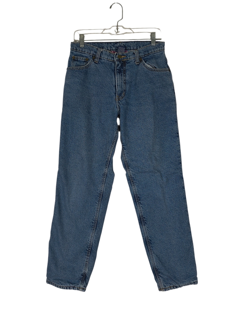 Rural King Flannel Lined Jeans Women's 8x31 Blue Classic Warm Straight Leg Pink